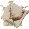Pheasant Omkeerbare Vierkante Stoelkussens | Set van 2, 4, 6 of 8 Stoelkussens