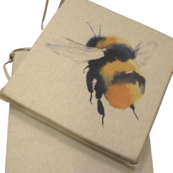 Cuscini per sedie reversibili a forma quadrata Queen Bee | Set di 2, 4, 6 o 8 cuscini per sedie