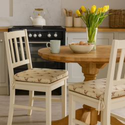 Small Pheasants Square Seat Pads | Set of 2,4,6,8 Chair Pads | 2 sided