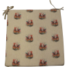 Small Roosters Reversible Square Seat Pads | Set of 2,4,6,8 Chair Pads