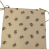 Coussins de chaise carrés réversibles Bumble Bees | Lot de 2, 4, 6 ou 8 coussins