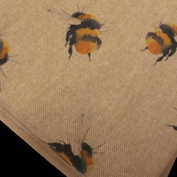Bumble Bees Reversible Square Seat Pads | Set of 2,4,6 or 8 Chair Pads