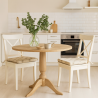 Coussins de chaise carrés réversibles motif mouton | Lot de 2, 4, 6 ou 8 coussins de chaise