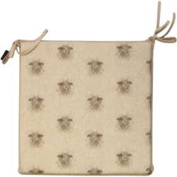 Coussins de chaise carrés réversibles motif mouton | Lot de 2, 4, 6 ou 8 coussins de chaise