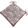 Coussin de siège carré Fraise Voleuse Cramoisi | Coussins de siège carrés rouges à motifs floraux