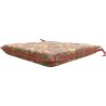 Square Seat Pad Strawberry Thief Crimson | Floral Red Square Seat Pads