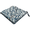 Coussin de siège carré, tapisserie d'ébène à motif de branches de saule | Coussins de siège William Morris