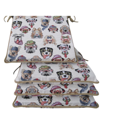 Tapestry Dog Square Seat Pads| Animal Print Tapestry Square Seat Pads