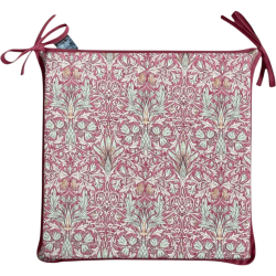 Coussin de siège carré Snakeshead Crimson | Coussins de siège carrés William Morris