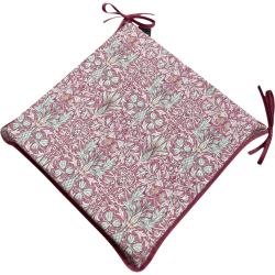 Coussin de siège carré Snakeshead Crimson | Coussins de siège carrés William Morris