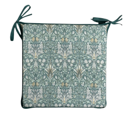Coussin de siège carré Snakeshead Forest | Coussins de siège carrés William Morris