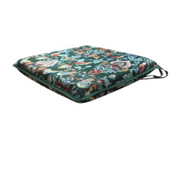 Coussins de siège carrés William Green Tapestry | Coussins de chaise carrés verts |