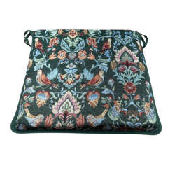 Coussins de siège carrés William Green Tapestry | Coussins de chaise carrés verts |