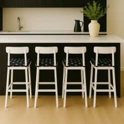 Small Bee Square Seat Pads | Extra Thick Non-Slip Square Chair Pads