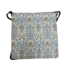 Coussin de siège carré en denim Snakeshead | Coussins de siège carrés William Morris