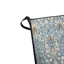 Square Seat Pad Snakeshead Denim |  William Morris Square Seat Pads