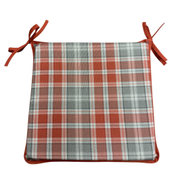 Coussins de siège carrés Highland Check Autumn | Coussins de siège carrés géométriques