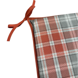 Coussins de siège carrés Highland Check Autumn | Coussins de siège carrés géométriques