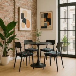 Coussins de chaise carrés en velours Patagonia | Coussins de siège carrés en velours tropical