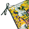Square Velvet Midsummer Chair Pads | Floral Velvet Square Seat Pads