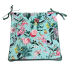 Coussins de siège carrés en velours Tranquillité | Coussins de siège carrés en velours à motif floral