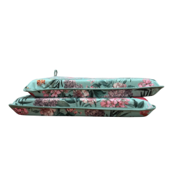 Square Velvet Tranquillity Seat Pads | Floral Velvet Square Seat Pads