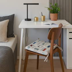 Classic Camper Square Seat Pads | Modern Printed Square Shaped Seat Pads