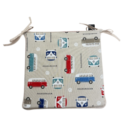 Coussins de siège carrés classiques pour camping-car | Coussins de siège carrés imprimés modernes