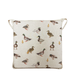 Mallard Duck Square Seat Pads | Modern Animal Print Square Seat Pads