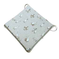 Shabby Duck quadratische Stuhlkissen | Moderne quadratische Sitzkissen mit Tiermuster