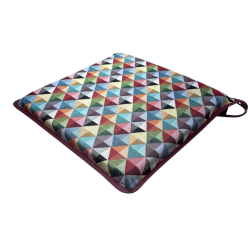 Coussins de siège carrés Big Holland Tapestry | Coussins de chaise carrés multicolores