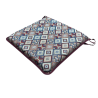 Coussins de siège carrés à motif tapisserie aztèque | Coussins de chaise carrés multicolores |