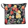 Vierkante Stoelkussens Zwart Fruit Tapestry | Veelkleurig Vierkant Stoelkussen