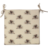 Grands coussins de siège carrés réversibles à motif carlin | Lot de 2, 4, 6 ou 8 coussins de chaise