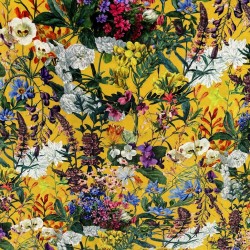 Luxury Velvet Fabric - Midsummer | Printed Velvets | Floral Velvets