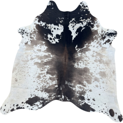 Extra Large Brown & off- White Cowhide Rug | X/Large Brown Cow Skin