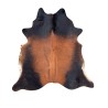 Large Brown & Tan Cowhide Rug | Light Brown Cow Hide | Tan Hair on Hide