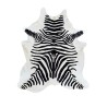X/Large Printed Zebra Cowhide | Black & White Zebra Cowhide Rug |