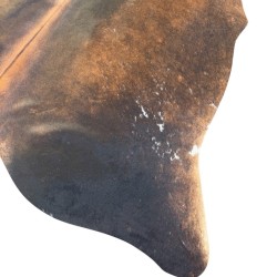 Large Brown Cowhide Rug | Large Brown Cow Hide | Brown Hair on Hide