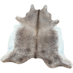 Peau de vachette marron/beige triple XL | Tapis en peau de vachette géant | Peau de vachette énorme