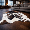 Extra Large Brown & White Cowhide Rug | X/Large Natural Cow Hide
