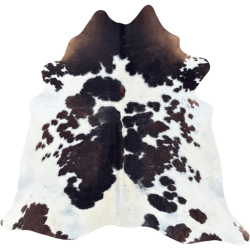 Tapis en peau de vache marron et blanche extra large | Peau de vache naturelle extra large