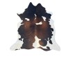 Tapis en peau de vache marron et blanche | Peau de vache marron et blanche | Peaux de vache |
