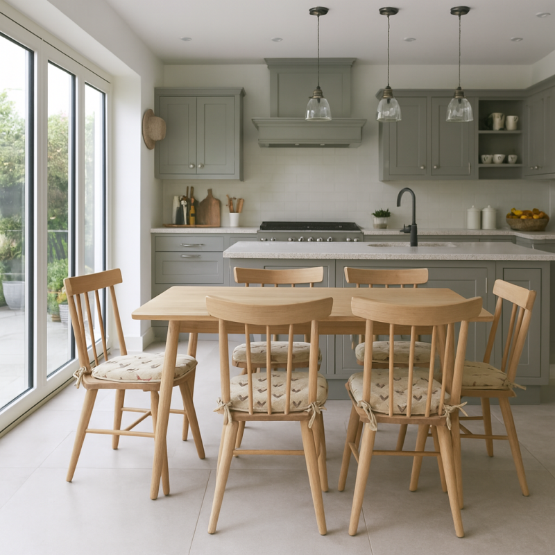 Kleine Fasan Wende-Sitzkissen | Set mit 4, 6, 8 Stuhlkissen