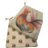 Cuscini per sedie con seduta affusolata reversibile con gallo | Set di 2, 4, 6 o 8 cuscini per sedie