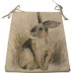 Rabbit Reversible Tapered Seat Pad | Set of 2,4,6 or 8 Bunny Chair Pads