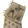 Rabbit Reversible Tapered Seat Pad | Set of 2,4,6 or 8 Bunny Chair Pads