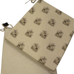 Coussin de chaise réversible conique Petits Lapins | Lot de 2, 4, 6 ou 8 coussins de chaise