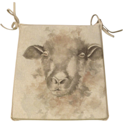 Coussins de siège réversibles en forme de mouton | Lot de 2 à 8 coussins de chaise en forme de mouton