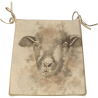 Cuscini per Sedie Reversibili in Lana | Set di 2 - 8 Cuscini per Sedie in Lana